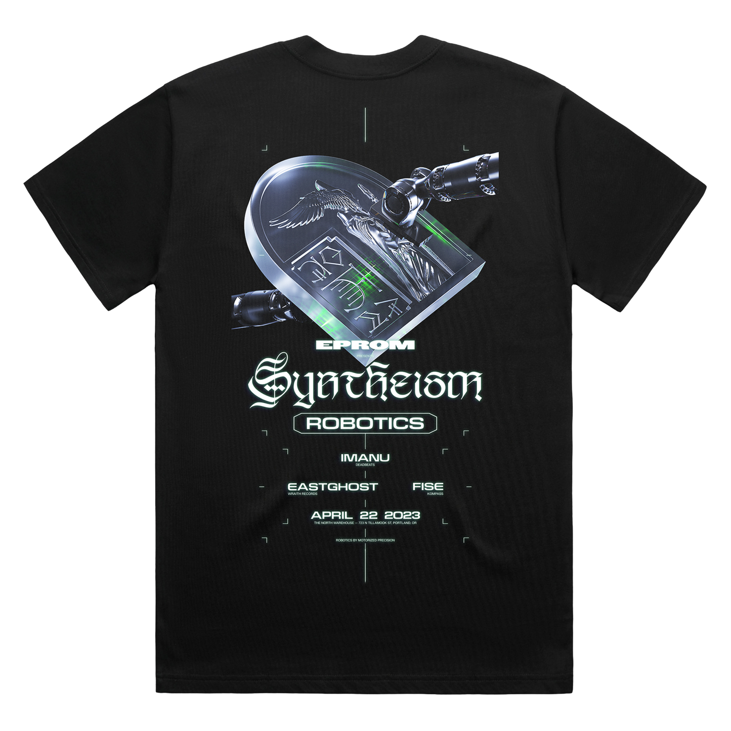 Syntheism Robotics PDX Tee